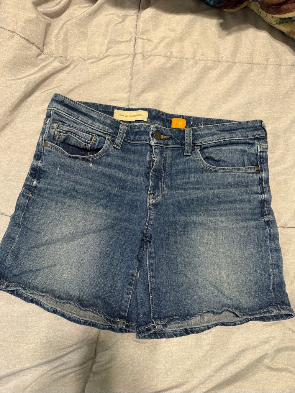 Pilcro Women's Dark Blue Denim Jean Shorts